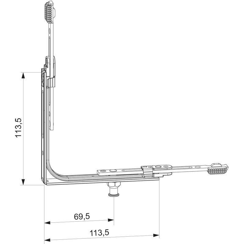 Eckumlenkung für BS 18 mm Falz SL*VE50* Produktbild BIGSKZ L
