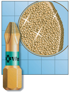 WERA Bit 851/BDC diamantbeschichtet mit Bi-Torsionszone für Kreuzschlitz PH Produktbild BIGDET L