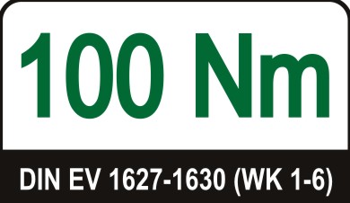 greenteQ Fenstergriff FG10.S100.AL abschließbar - 100 Nm inkl. Schrauben Produktbild ICO 1 S