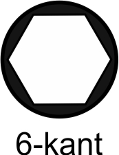 PROMAT Sechskant-Steckschlüsselsatz mit Griff 5,5-13mm 5-tlg. Produktbild ICO 1 S
