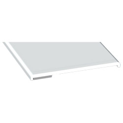 greenteQ PVC-Flachleisten mit abgerundeten Ecken und Schaumklebebband Produktbild