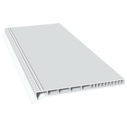 Rollladenkastendeckel 140mm Lg. 6,00m Weiß, ohne Schaum, VE: 30m Produktbild