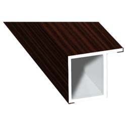 Kammerprofil 17x15mm Lg. 6,00m foliert, mit Nase 206 5021-167 Sapeli Produktbild