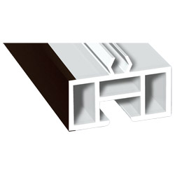 Aufdopplungsprofil 40x20mm Lg. 6,00m foliert 88 7505-167 Schokobraun Produktbild