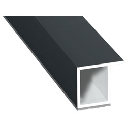 Kammerprofil 17x15mm SK Lg. 6,00m foliert, mit Nase 70 1605-083 Anthrazitgrau Glatt Produktbild