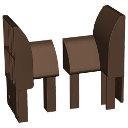 Einlauftrichter für RF 920/930/M927 /922/934/934N/948/A-M927 Braun, VE: 100 Paar  für Flatterleiste/Traverse Produktbild