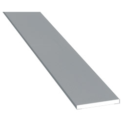 Flachprofil 30x3mm Lg. 6,00m foliert 71 5505-083 Silbergrau Glatt Produktbild
