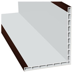 Hohlkammerwinkel 110x90mm Lg. 6,00m foliert 206 5021-167 Sapeli Produktbild