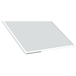 ROLLE Flachprofil 50x2,5/1,5mm SK Weiß, VE: 150m (Den letzten Meter bitte nicht verarbeiten) Produktbild