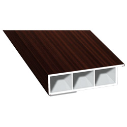 Kammerprofil 60x15mm SK Lg. 6,00m foliert, mit Nase 209 7013-167 Mahagoni Produktbild