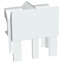 Einlauftrichter für RF 939/A-939 Weiß, VE: 50 Stück mit Ausbuchtung für Abrollprofil Produktbild