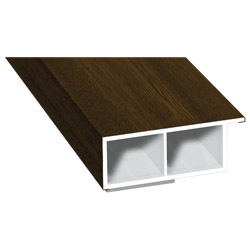 Kammerprofil 40x15mm SK Lg. 6,00m foliert, mit Nase 217 8007-167 Nussbaum Produktbild
