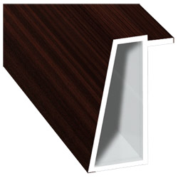 Kammerprofil 16x35mm Lg. 6,00m foliert 209 7013-167 Mahagoni Produktbild