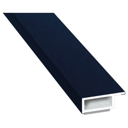 Kammerprofil 20x7mm SK Lg. 6,00m foliert mit Nase 51 5005-167 Stahlblau Produktbild