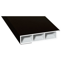 Kammerprofil 80x15mm SK Lg. 6,00m foliert, mit Nase 85 1805-167 Schwarzbraun Produktbild