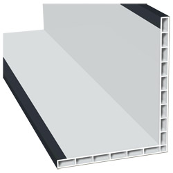 Hohlkammerwinkel 110x90mm Lg. 6,00m foliert 70 1605-167 Anthrazitgrau Produktbild