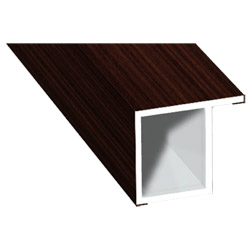 Kammerprofil 17x15mm Lg. 6,00m foliert, mit Nase 209 7013-167 Mahagoni Produktbild