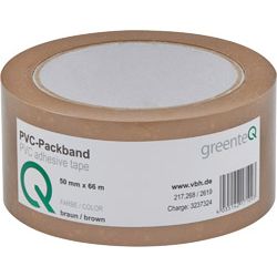 greenteQ PVC-Packband 50mmx66m braun Produktbild