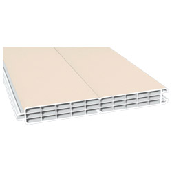 Nut- u. Federprofil 200x24mm Lg. 6,00m foliert 456 5054 Cremeweiß Cool Color Produktbild