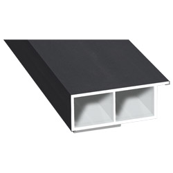 Kammerprofil 40x15mm SK Lg. 6,00m foliert, mit Nase 436 7003 Anthrazitgrau Cool Color Produktbild