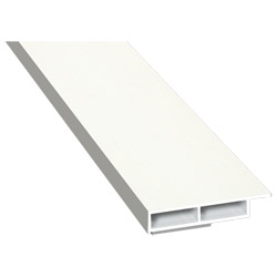 Kammerprofil 40x7 mm SK Lg. 6,00 m foliert mit Nase 456 5053 Altweiß Produktbild