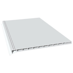 Rollladenkastendeckel 220mm Lg. 6,00m Weiß, ohne Schaum, VE: 30m Produktbild