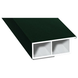 Kammerprofil 40x15mm SK Lg. 6,00m foliert, mit Nase 61 2505-167 Dunkelgrün Produktbild