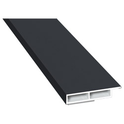 Kammerprofil 40x7 mm SK Lg. 6,00 m foliert mit Nase 701505-083 Schiefergrau Glatt Produktbild