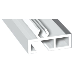 Aufdopplungsprofil 30x10mm Lg. 6,00m foliert 71 5505-167 Silbergrau Produktbild