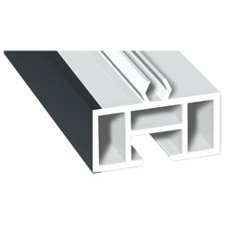 Aufdopplungsprofil 40x20mm Lg. 6,00m foliert 70 1605-083 Anthrazitgrau Glatt Produktbild