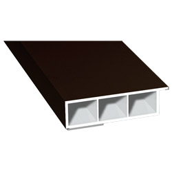 Kammerprofil 60x15mm SK Lg. 6,00m foliert, mit Nase 88 7505-167 Schokobraun Produktbild