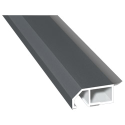 Anschluß-Profil 40mm WL SK Lg. 6,00m foliert, klipsbar, WL Schwarz70 1205-083 Basaltgrau Glatt Produktbild
