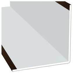 Winkelprofil 100x100x3mm Lg. 6,00m Außen foliert 205 2089-167 Eiche Dunkel Produktbild
