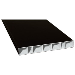 Hohlkammerprofil 150x20mm Lg. 6,00m foliert 85 1805-167 Schwarzbraun Produktbild