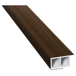 Kammerprofil 30x15mm SK Lg. 6,00m foliert, mit Nase 49237 Siena Noce Produktbild