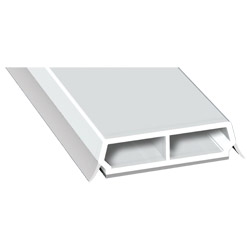Trapez-Sprosse 38mm SK Lg. 6,00m mit zwei lichtgrauen Weichlippen, VE: 60m Produktbild