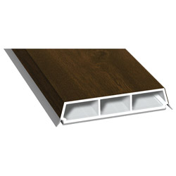 Trapez-Sprosse 65mm SK Lg. 6,00m foliert, mit zwei schwarzen Weichlippen 217 8007-167 Nussbaum Produktbild