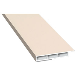 Kammerprofil 50x7 mm SK Lg. 6,00 m foliert mit Nase 456 5054 Cremeweiß Cool Color Produktbild