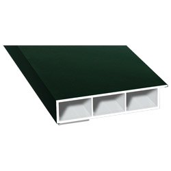 Kammerprofil 80x15mm SK Lg. 6,00m foliert, mit Nase 61 2505-167 Dunkelgrün Produktbild