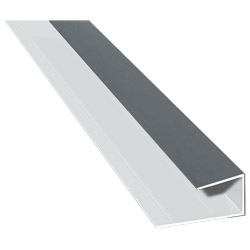 U-Profil 34x21x24mm Lg. 6,00m foliert 70 1205-167 Basaltgrau Produktbild