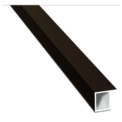 Kammerprofil 17x15mm SK Lg. 6,00m foliert, mit Nase 85 1805-167 Schwarzbraun Produktbild