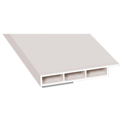 Kammerprofil 50x7 mm SK Lg. 6,00 m mit Nase, Cremeweiß, VE: 60 m Produktbild