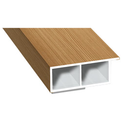 Kammerprofil 40x15mm SK Lg. 6,00m foliert, mit Nase 306 9041-167 Bergkiefer Produktbild