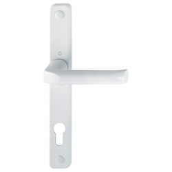113/2246SN Halbgarnitur, Innenseite/F9016 verkehrsweiß/8mm/40mm vorst./Profilzylinder 92mm/ Produktbild