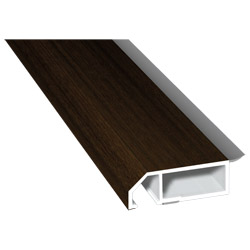 Anschluß-Profil 50 mm WL SK Lg. 6,00m foliert, klipsbar, WL Schwarz 316 7004-167 Mooreiche Produktbild