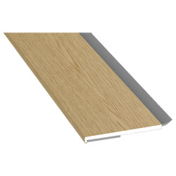 Flachprofil 40x3 mm WL SK Lg. 6,00 m foliert, WL Schwarz  311 8076-168 Eiche Natur Produktbild