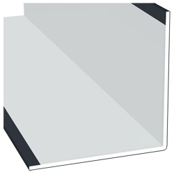Winkelprofil 100x100x3mm Lg. 6,00m Außen foliert 70 1605-167 Anthrazitgrau Produktbild