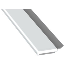 Flachprofil 20x3mm WL SK Lg. 6,00m Weiß, VE: 60m Produktbild