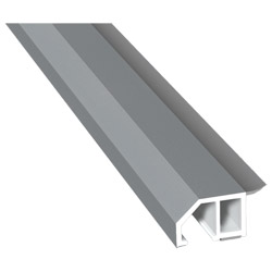 Anschluß-Profil 30mm WL SK Lg. 6,00m foliert, klipsbar, WL Schwarz71 5505-083 Silbergrau Glatt Produktbild