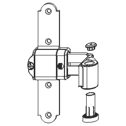Kreuzband MMV seitl. reg. o.Ans.Lasche KR= 32-55 AT= 37-45 Schwarz-S Produktbild